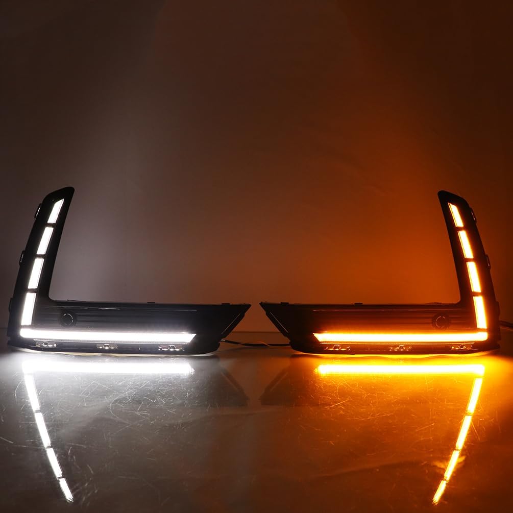 Luz antiniebla LED DRL para Honda CR-V CRV 2025 2023 2025 luces de circulación diurna con luz de señal de giro ámbar CRV reemplazo luz diurna LED