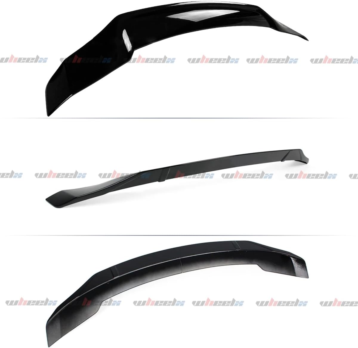 2 alerones de techo y alerón trasero compatibles con Honda Accord 2018-2022, pico de pato estilo JDM R se adapta a sedán de 4 puertas, exterior del maletero, tapa de cubierta de patada alta,
