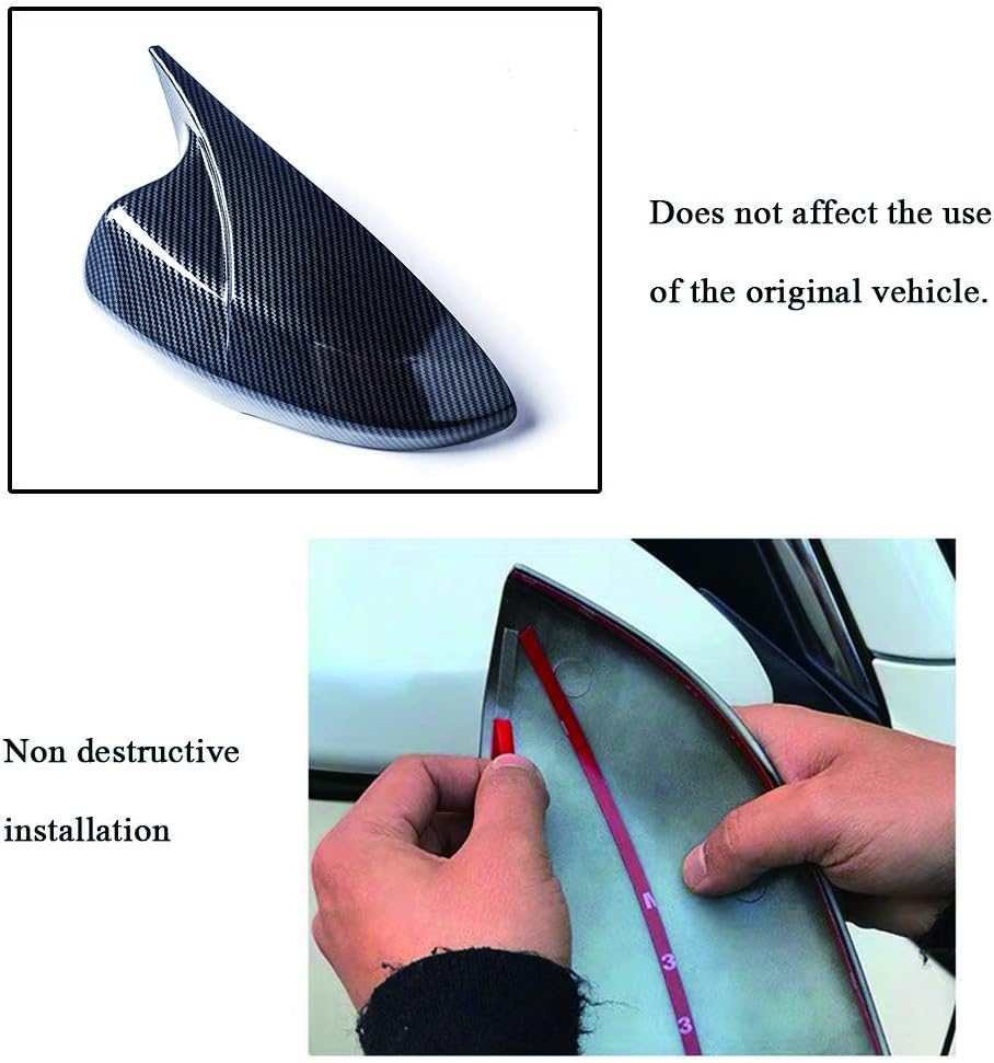 XITER Acabado galvanizado ABS estilo cuerno de vaca todo incluido cubierta de espejo retrovisor puerta lateral moldura generación para Honda Accord 10th 11th 2018 2019 2020 2021 2022 2023 2024 2025,