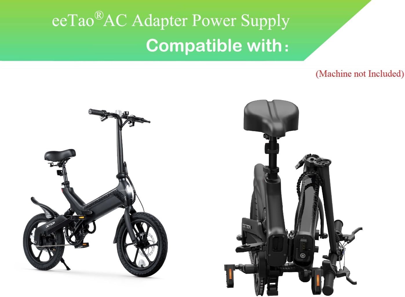 54.6V AC/DC Adapter Charger Compatible with Jetson Haze JHAZE-BLK JHAZE-BLK-OB JHAZE-CAN-BLK JHAZEBLK 48V 7.5Ah Lithium Ion Li-ion Battery Electric Bike Model PJHAZE-CH 54.6VDC Power Supply Cord