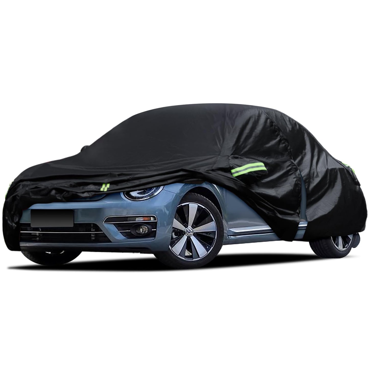 Migaven - Funda de coche personalizada, impermeable para todo tipo de clima, funda exterior completa, protector de lluvia, sol, nieve con cremallera en la puerta