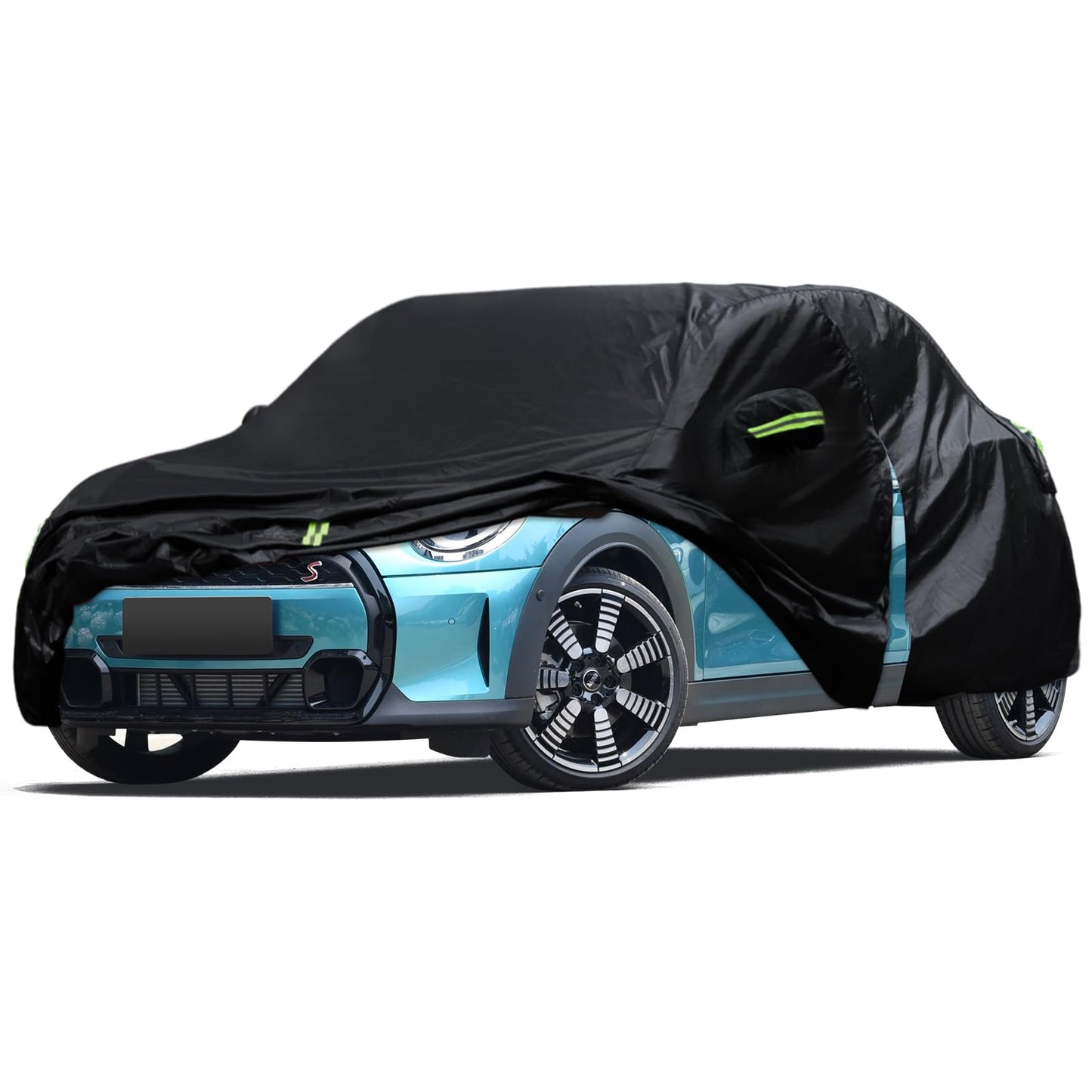 Migaven - Funda de coche personalizada, impermeable para todo tipo de clima, funda exterior completa, protector de lluvia, sol, nieve con cremallera en la puerta