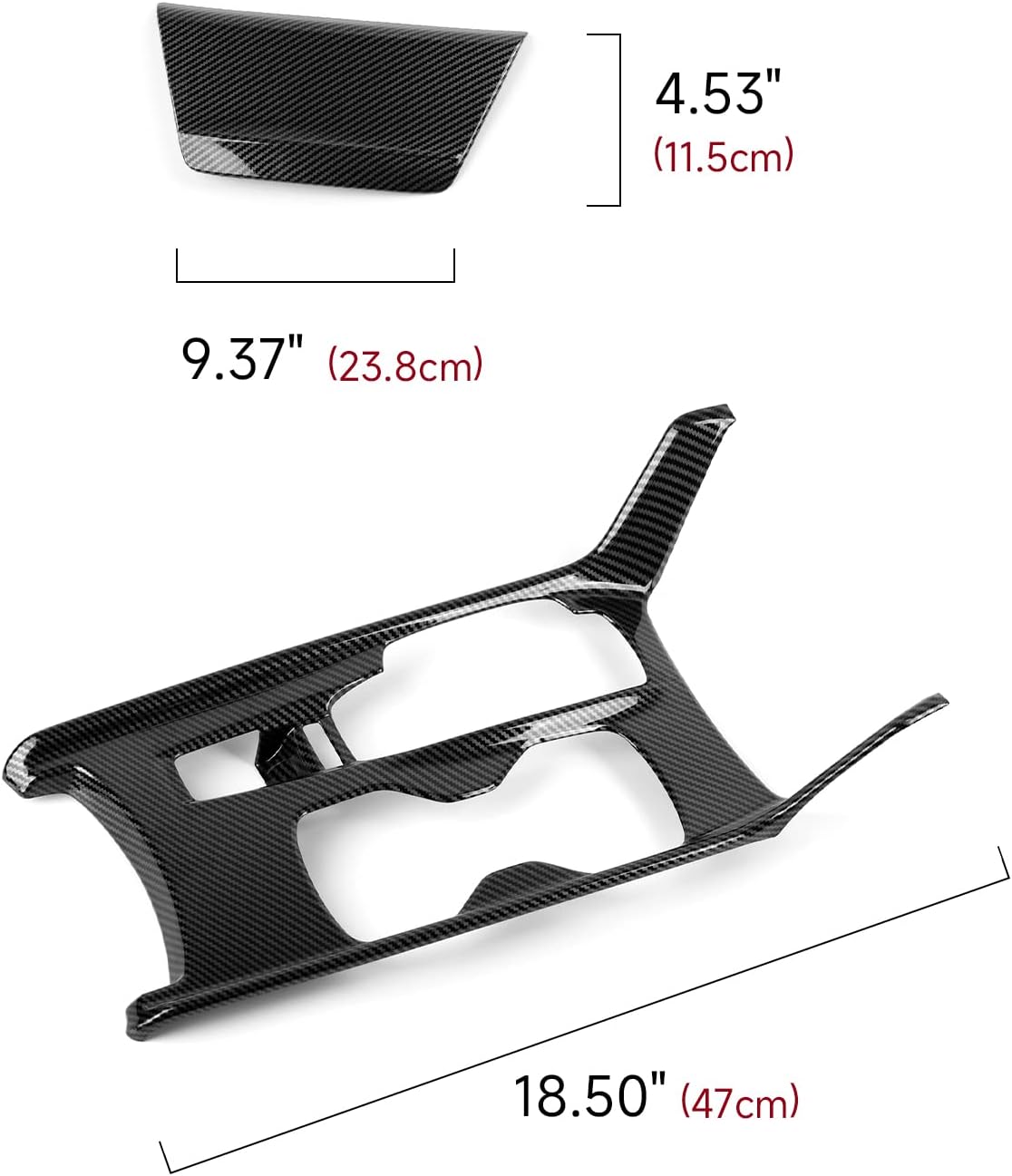 Calcomanías para panel de palanca de cambios versión a gas para Honda Accord 2018 2019 2020 2021 2022 Accesorios de 10ª generación ABS Calcomanías interiores de fibra de carbono