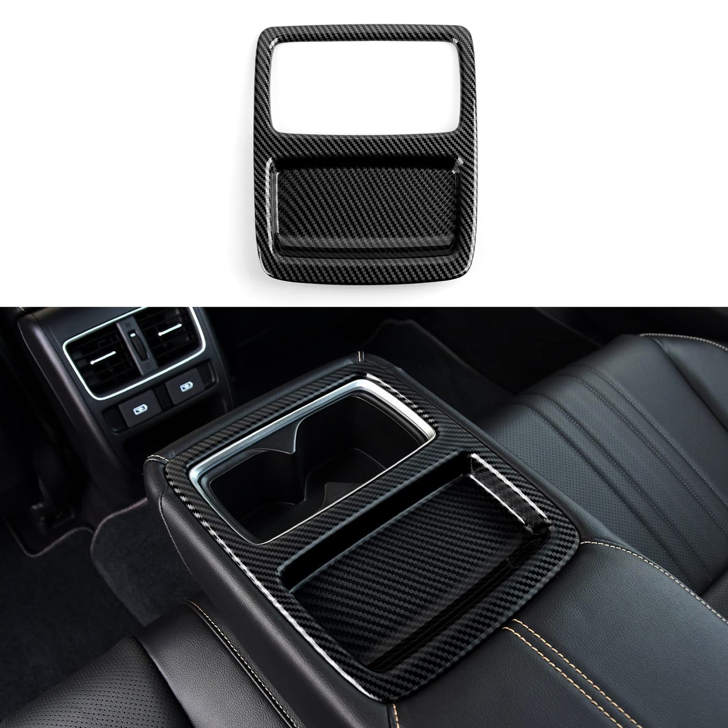 Calcomanías para panel de palanca de cambios versión a gas para Honda Accord 2018 2019 2020 2021 2022 Accesorios de 10ª generación ABS Calcomanías interiores de fibra de carbono