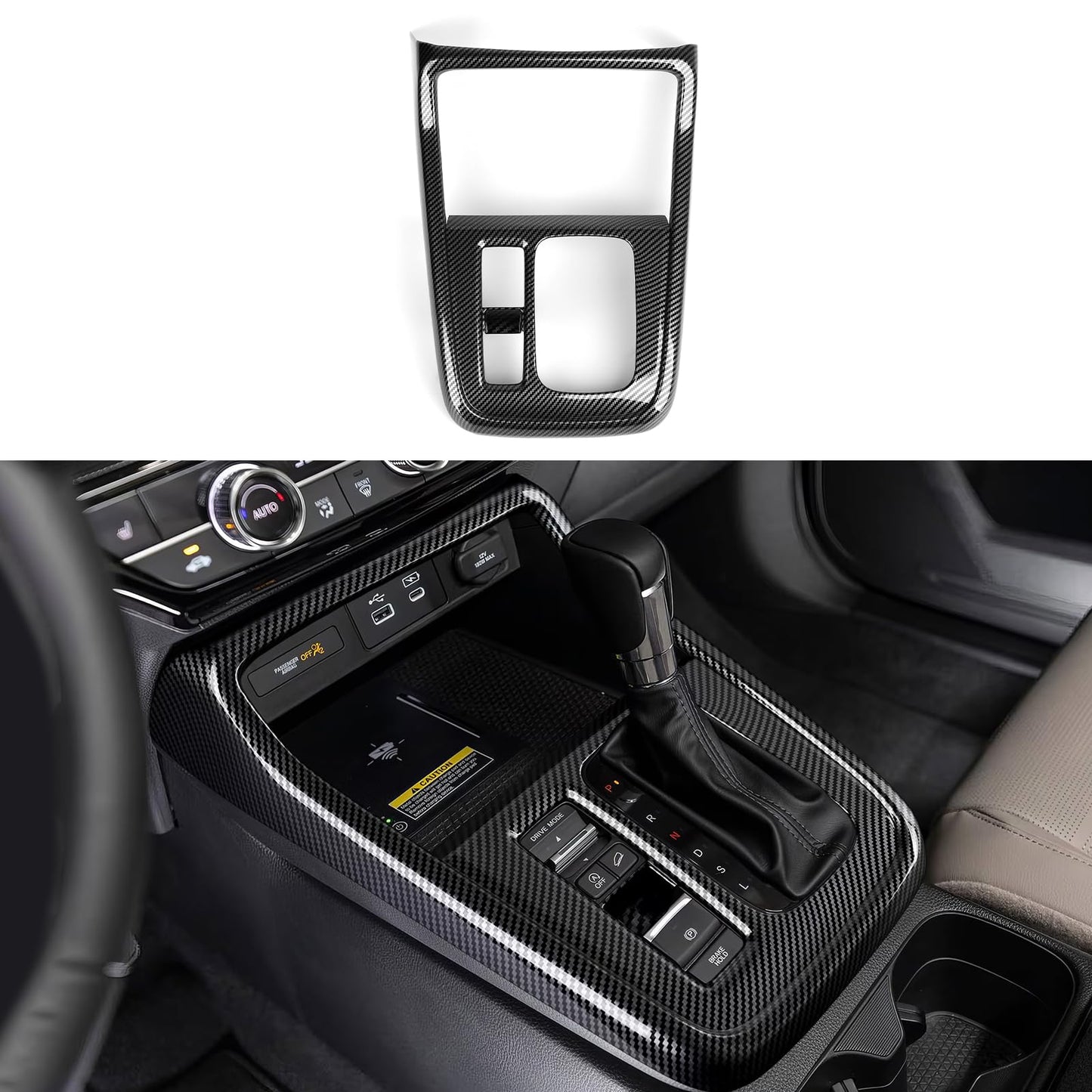 Calcomanías para cubierta de marco de tablero para Honda CR-V 2023, 2024, 2025, accesorios CRV, ABS, fibra de carbono, calcomanías interiores