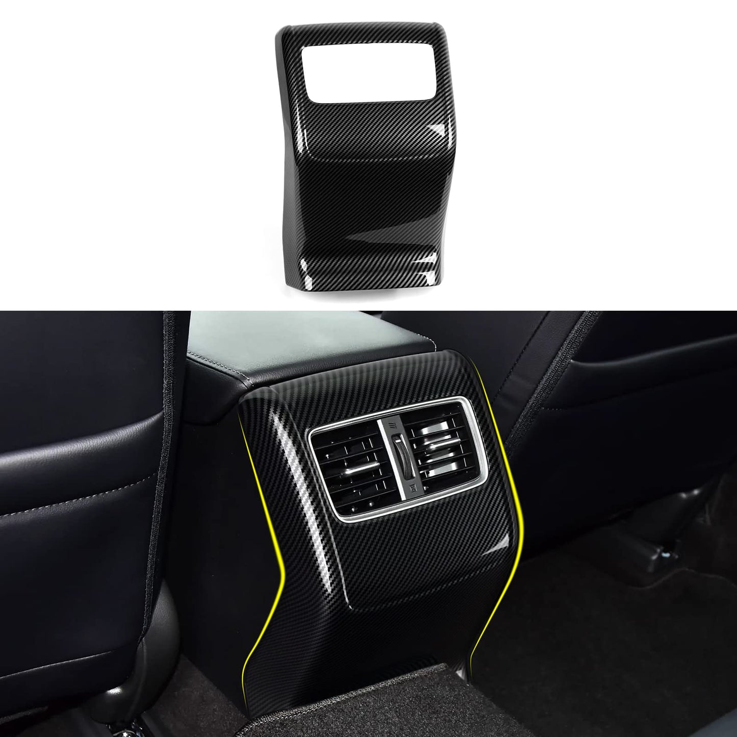 Calcomanías para panel de palanca de cambios versión a gas para Honda Accord 2018 2019 2020 2021 2022 Accesorios de 10ª generación ABS Calcomanías interiores de fibra de carbono