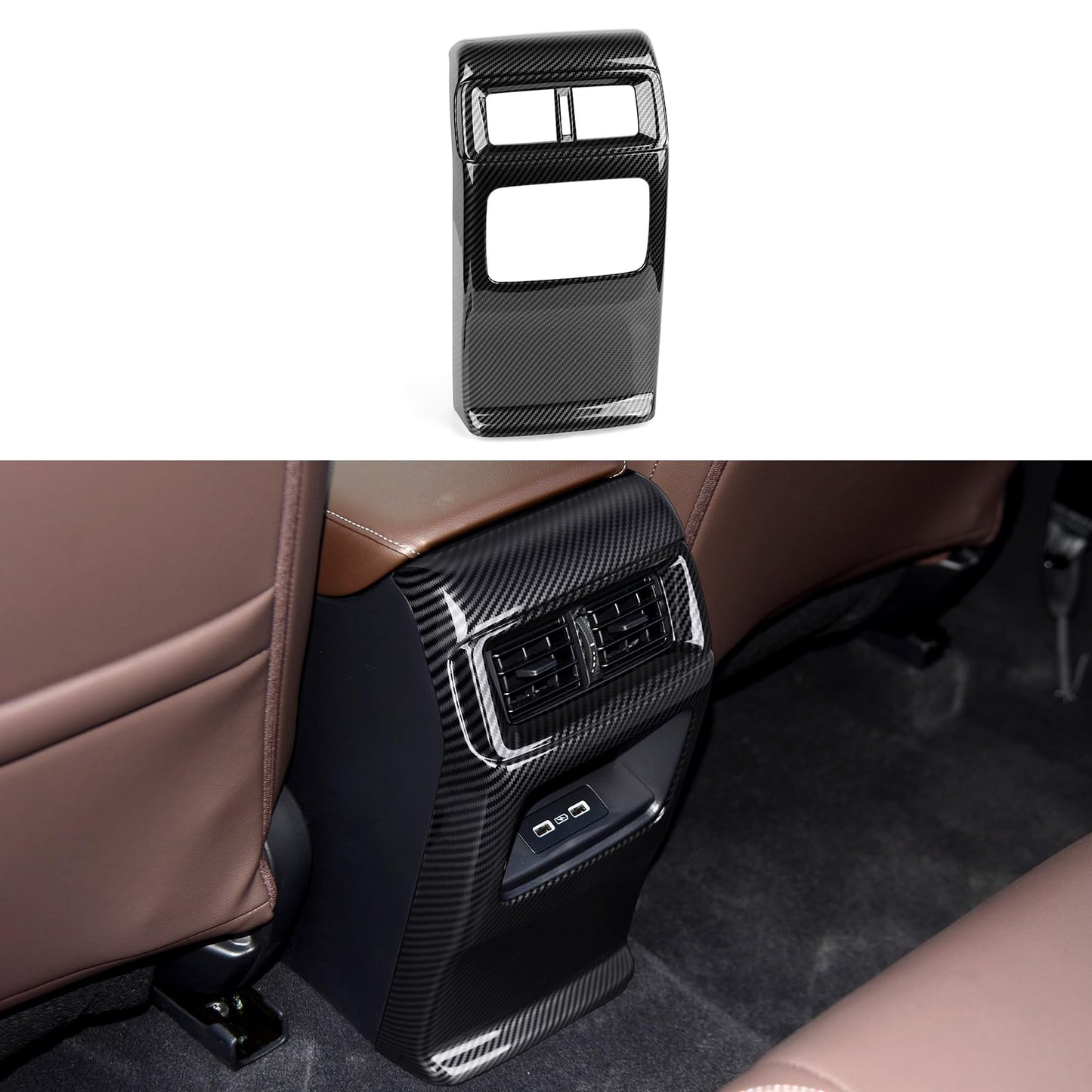 Calcomanías para cubierta de marco de tablero para Honda CR-V 2023, 2024, 2025, accesorios CRV, ABS, fibra de carbono, calcomanías interiores