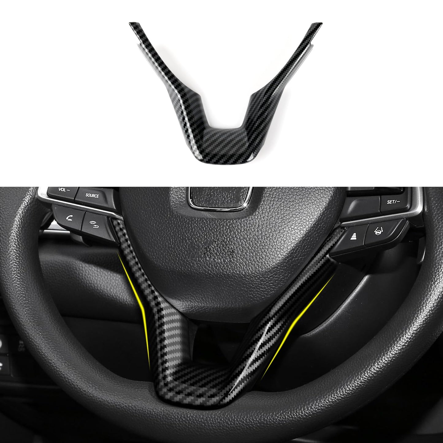 Calcomanías para panel de palanca de cambios versión a gas para Honda Accord 2018 2019 2020 2021 2022 Accesorios de 10ª generación ABS Calcomanías interiores de fibra de carbono