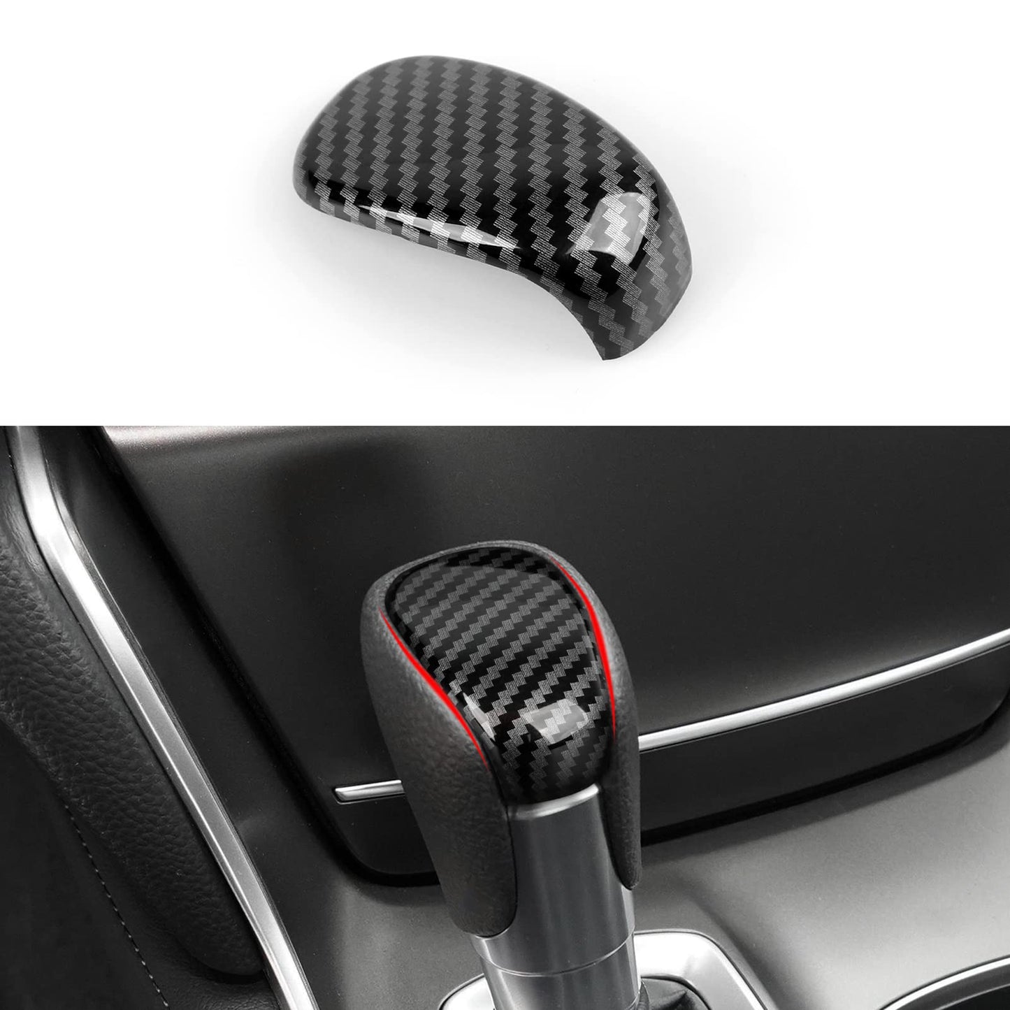 Calcomanías para panel de palanca de cambios versión a gas para Honda Accord 2018 2019 2020 2021 2022 Accesorios de 10ª generación ABS Calcomanías interiores de fibra de carbono