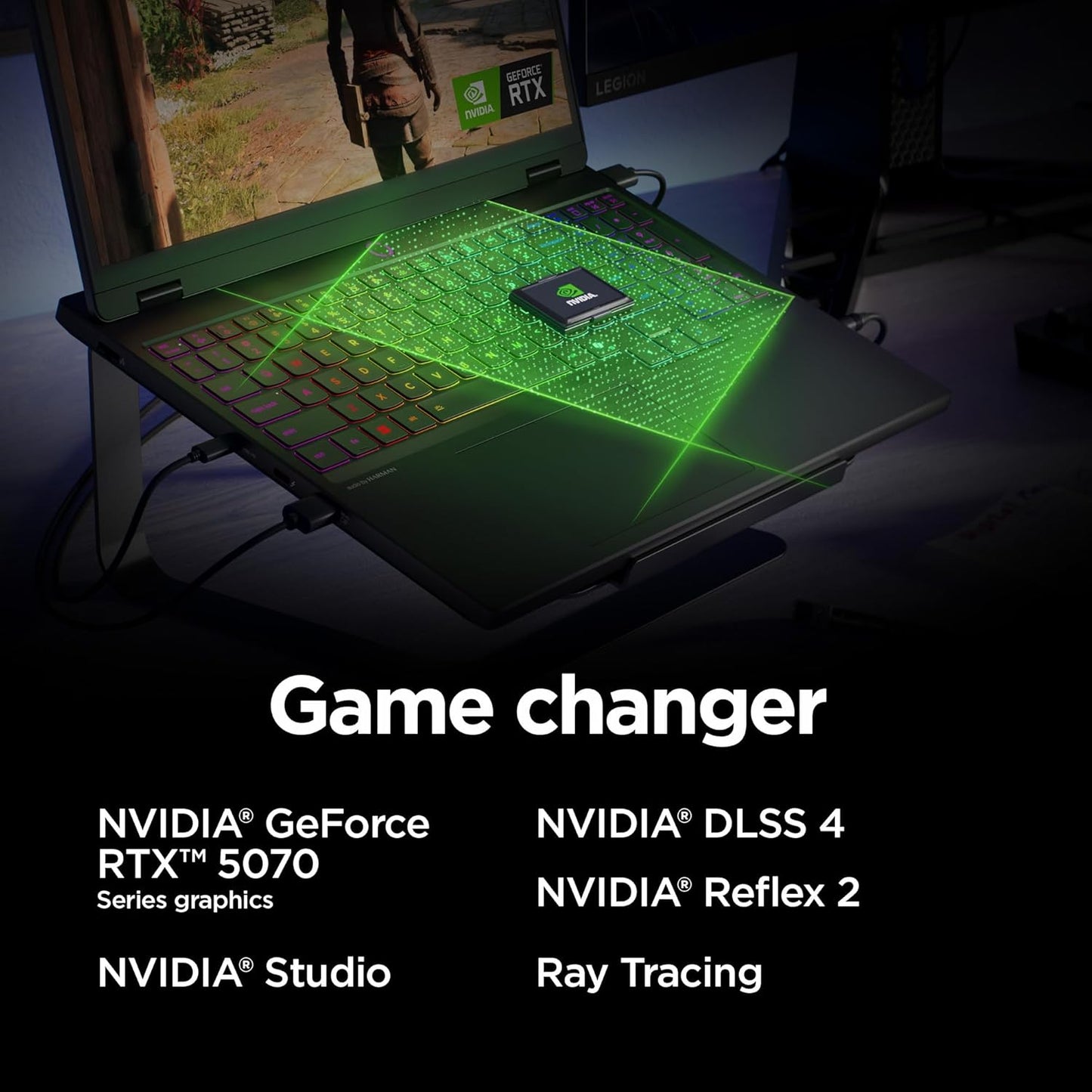 Lenovo Legion 5i - Portátil para juegos - Intel® Core™ i7-14700HX - Pantalla OLED WQXGA PureSight de 15" 2.5K WQXGA PureSight - Frecuencia de actualización de 165Hz - NVIDIA® GeForce RTX™ 5070