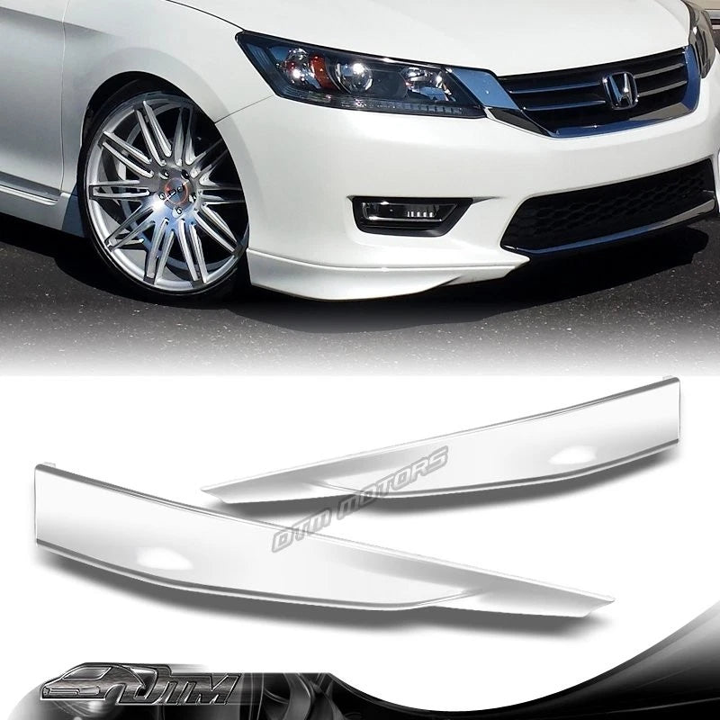 Para Honda Accord 4DR HFP-Style 2013-2015 Pintado de blanco Divisor de parachoques delantero Labio