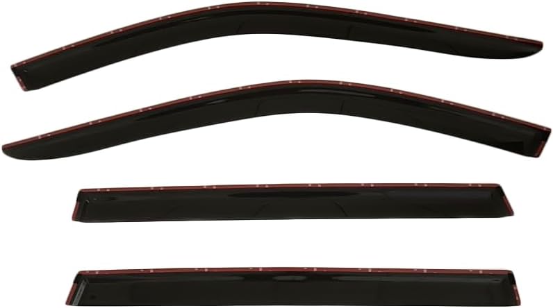 2024-2025 Tape-On Side Window Visor Deflectors for Toyota Grand Highlander Rain Guards XLE Limited Platinum MAX Hybrid Smoke & for Lexus TX 350 500h Premium AWD Luxury Hybrid 2024-2025