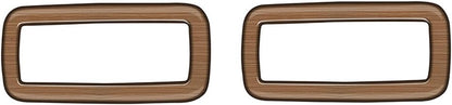 Peach Wood Grain Roof-Mounted Speaker Cover fit for Toyota Grand Highlander 2024 2025 Interior Decoration Accessories