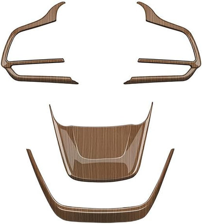 Handle Button Cover fit for Toyota Grand Highlander 2024 2025 Center Console Interiors Decoration Car Accessories 4PC Peach Wood Grain