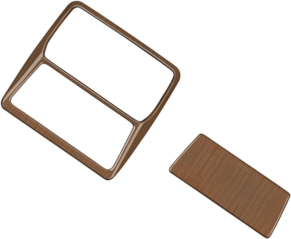Front and Rear Reading Light Lamp Cover Trim fit for Toyota Grand Highlander 2024 2025 Interior Center Consoles Decoration Car Accessories 2PC Peach Wood Grain