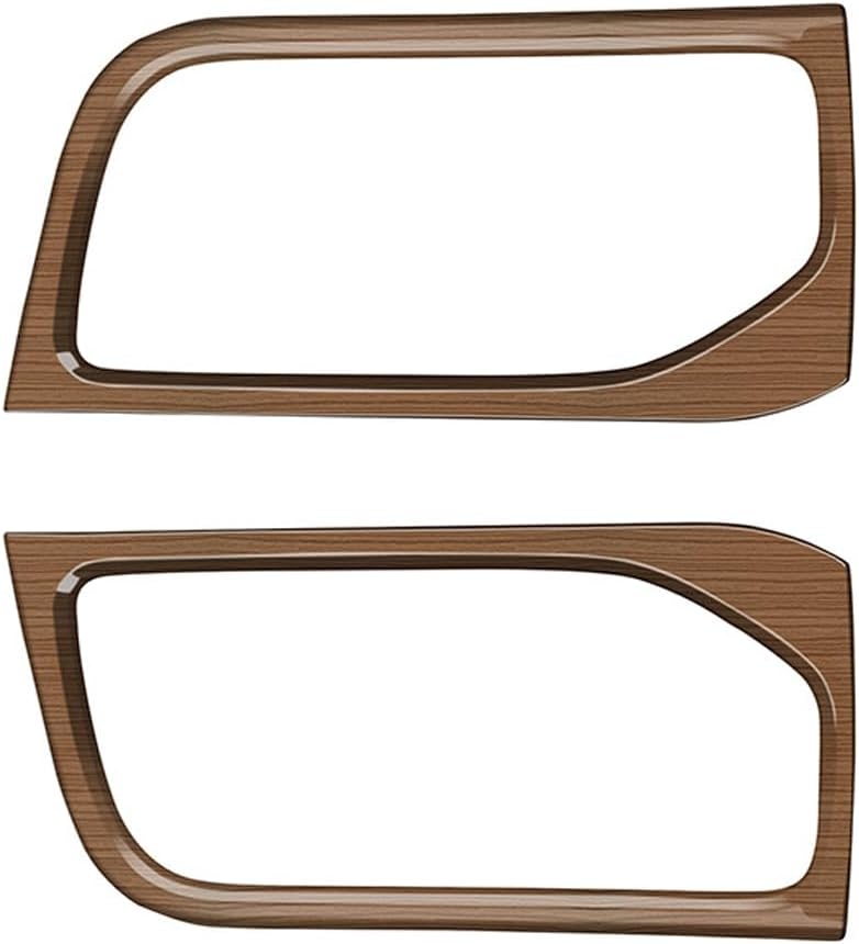 Peach Wood Grain Center Console Car Accessories for Toyota Grand Highlander 2024 2025 Third Row Water Cup Holder Cover ABS