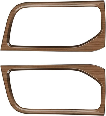 Peach Wood Grain Center Console Car Accessories for Toyota Grand Highlander 2024 2025 Third Row Water Cup Holder Cover ABS