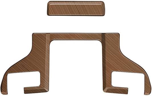 Ozukyn Armrest Box Release Button Switch Cover fit for Toyota Grand Highlander 2024 2025 Center Console Armrest Storage Box Cover Peach Wood Grain