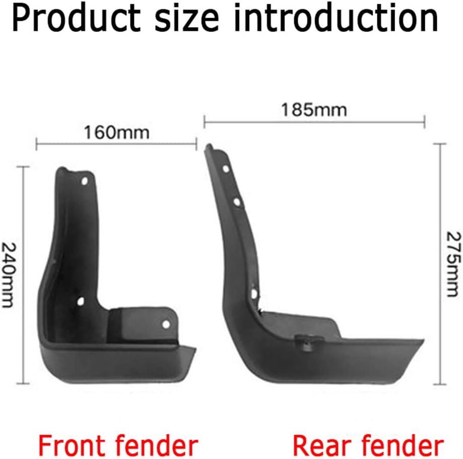 Car Mud Splash Guards Mud Flaps Fender Kit for Honda Accord Accessories 10th 2018 2019 2020 2021 2022 Mudguard Accessories Front and Rear 4-PC Set