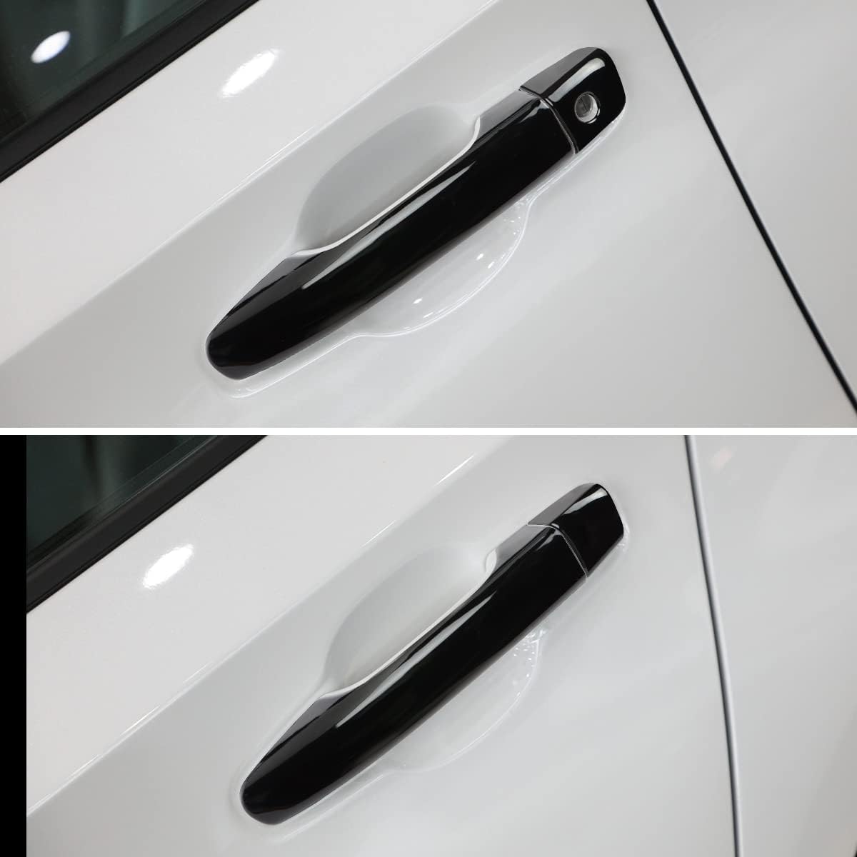Cubierta para manija de puerta de automóvil compatible con Honda Accord 2018, 2019, 2020, 2021 y 2022, accesorios negros (sin agujeros de entrada sin llave)