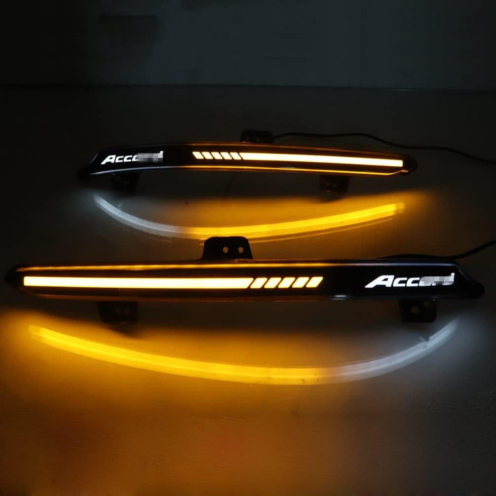Compatible con Honda Accord 10º 2018 2019 2020 2021 2022 Lente ahumada LED Reflector de parachoques trasero Luces traseras Señal de giro intermitente secuencial freno conducción antiniebla