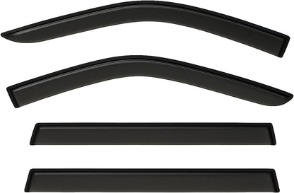 2024-2025 Tape-On Side Window Visor Deflectors for Toyota Grand Highlander Rain Guards XLE Limited Platinum MAX Hybrid Smoke & for Lexus TX 350 500h Premium AWD Luxury Hybrid 2024-2025