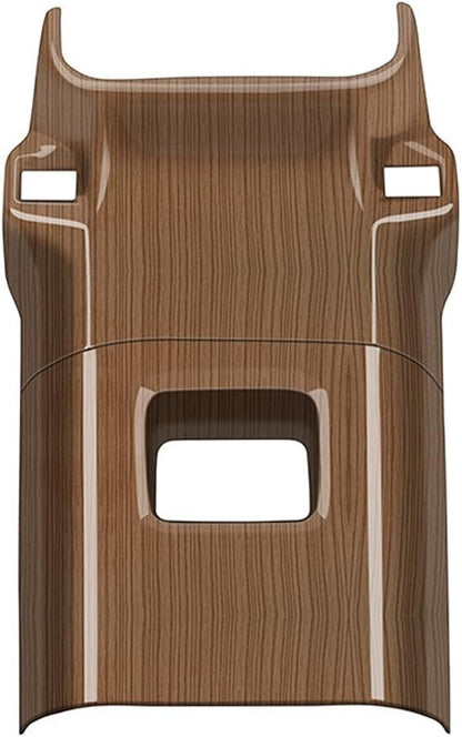 Peach Wood Grain Center Console Car Accessories for Toyota Grand Highlander 2024 2025 Rear Air Condition Outlet Vent Covers Trim ABS