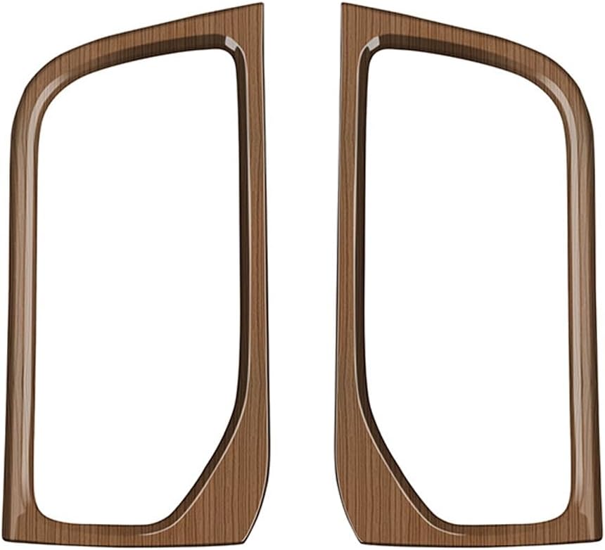 Peach Wood Grain Center Console Car Accessories for Toyota Grand Highlander 2024 2025 Third Row Water Cup Holder Cover ABS