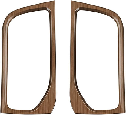 Peach Wood Grain Center Console Car Accessories for Toyota Grand Highlander 2024 2025 Third Row Water Cup Holder Cover ABS