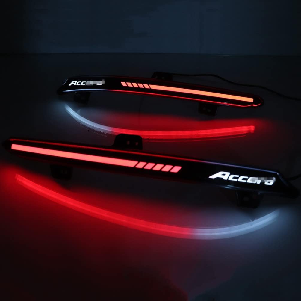 Compatible con Honda Accord 10º 2018 2019 2020 2021 2022 Lente ahumada LED Reflector de parachoques trasero Luces traseras Señal de giro intermitente secuencial freno conducción antiniebla