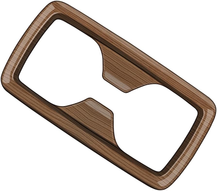 Peach Wood Grain Center Console Car Accessories for Toyota Grand Highlander 2024 2025 Rear Water Cup Holder Cover ABS