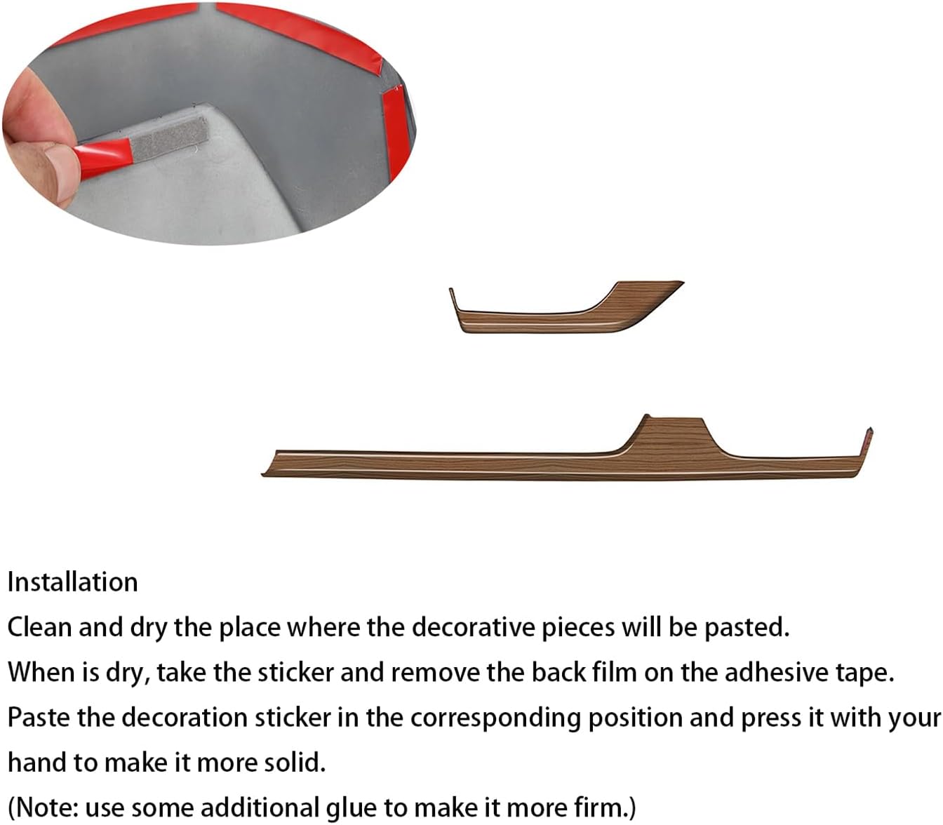 Peach Wood Grain Central Console Display Dashboard Cover Trim fit for Toyota Grand Highlander 2024 2025 Interior Decor Car Accessories ABS 2PC