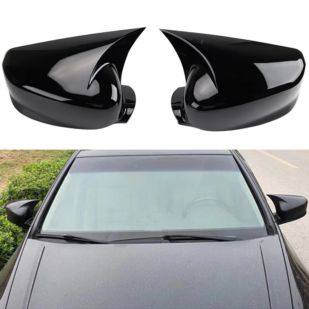 XITER Acabado galvanizado ABS estilo cuerno de vaca todo incluido cubierta de espejo retrovisor puerta lateral moldura generación para Honda Accord 10th 11th 2018 2019 2020 2021 2022 2023 2024 2025,
