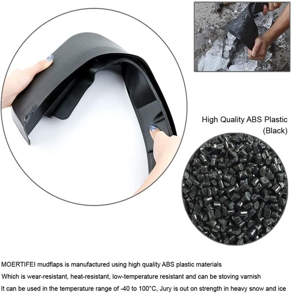 Car Mud Splash Guards Mud Flaps Fender Kit for Honda Accord Accessories 10th 2018 2019 2020 2021 2022 Mudguard Accessories Front and Rear 4-PC Set