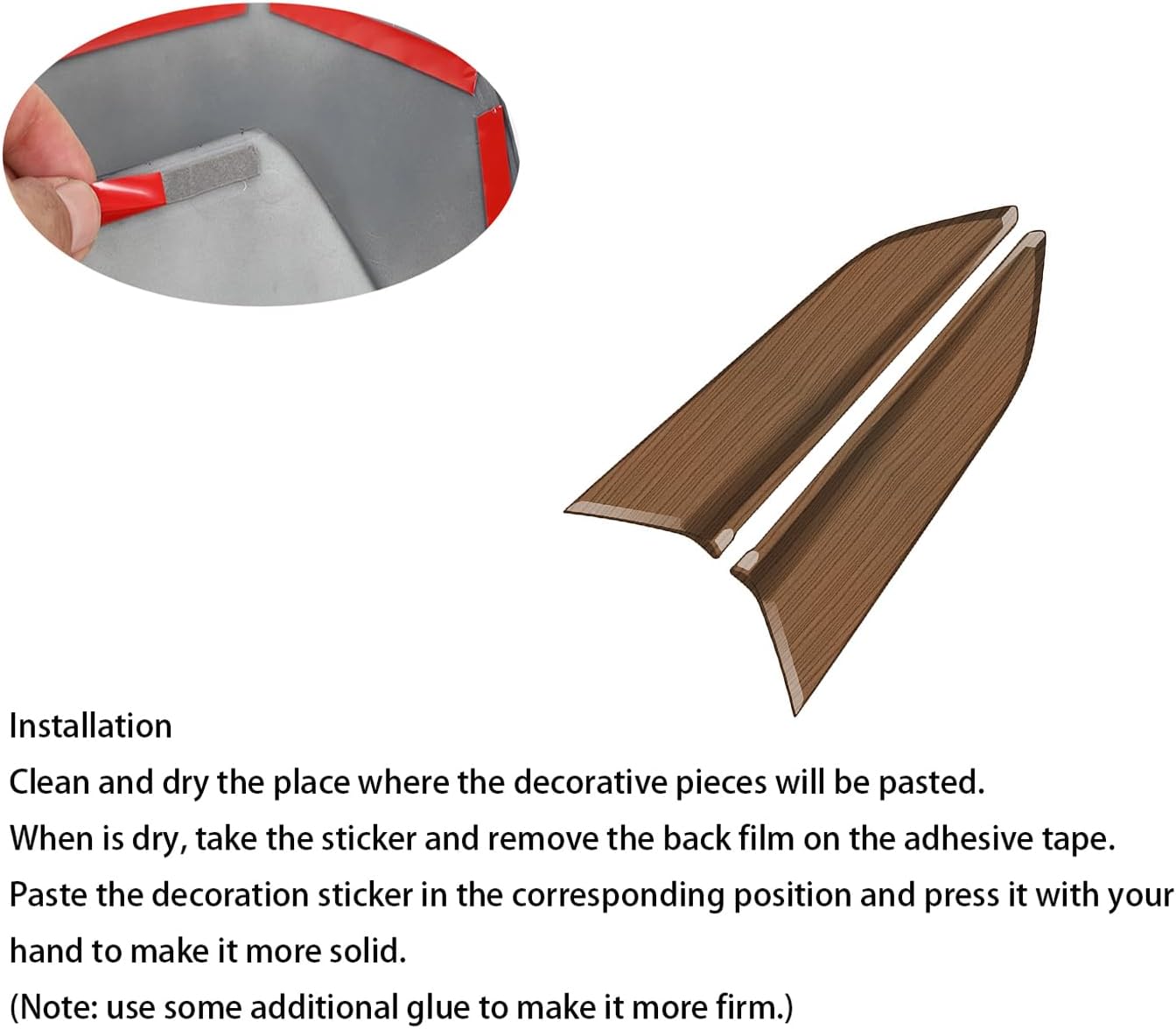 Door Handle Cover Trim fit for Toyota Grand Highlander 2024 2025 Interior Decoration Car Accessories Peach Wood Grain ABS