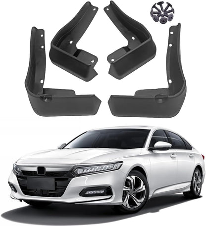 Car Mud Splash Guards Mud Flaps Fender Kit for Honda Accord Accessories 10th 2018 2019 2020 2021 2022 Mudguard Accessories Front and Rear 4-PC Set