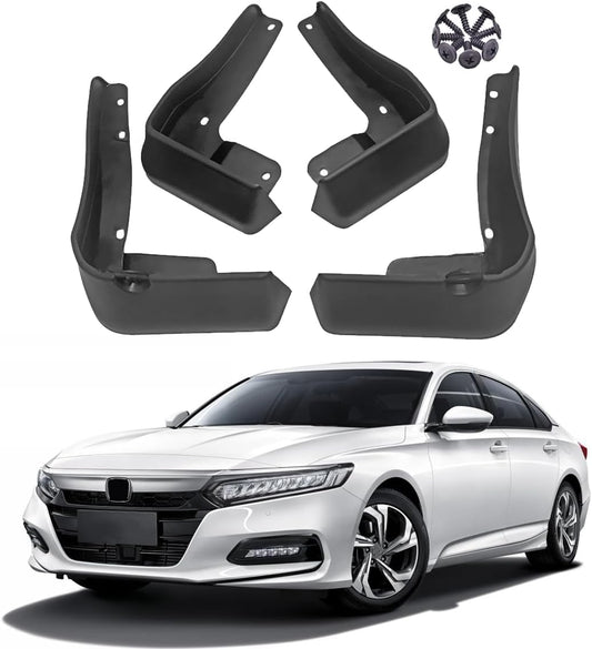 Car Mud Splash Guards Mud Flaps Fender Kit for Honda Accord Accessories 10th 2018 2019 2020 2021 2022 Mudguard Accessories Front and Rear 4-PC Set