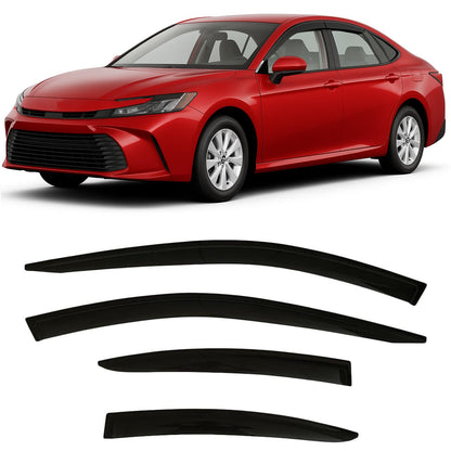 2024-2025 Tape-On Side Window Visor Deflectors for Toyota Grand Highlander Rain Guards XLE Limited Platinum MAX Hybrid Smoke & for Lexus TX 350 500h Premium AWD Luxury Hybrid 2024-2025