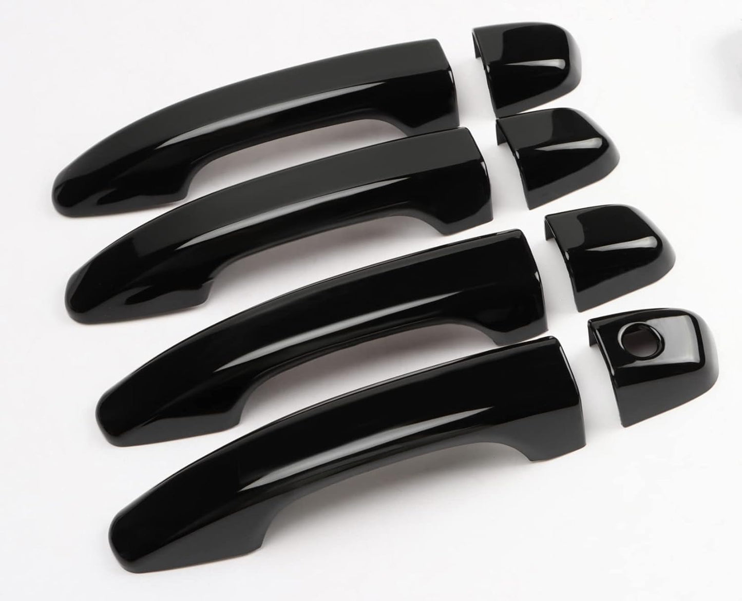 Cubierta para manija de puerta de automóvil compatible con Honda Accord 2018, 2019, 2020, 2021 y 2022, accesorios negros (sin agujeros de entrada sin llave)