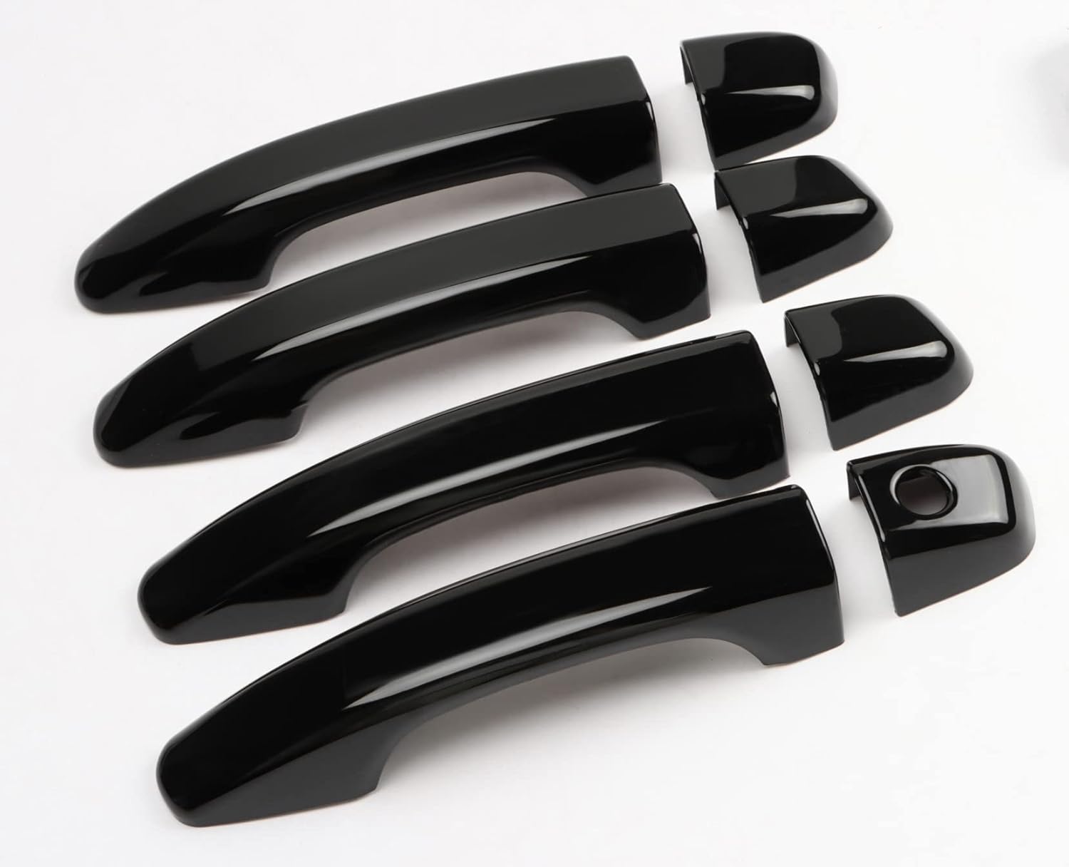 Cubierta para manija de puerta de automóvil compatible con Honda Accord 2018, 2019, 2020, 2021 y 2022, accesorios negros (sin agujeros de entrada sin llave)