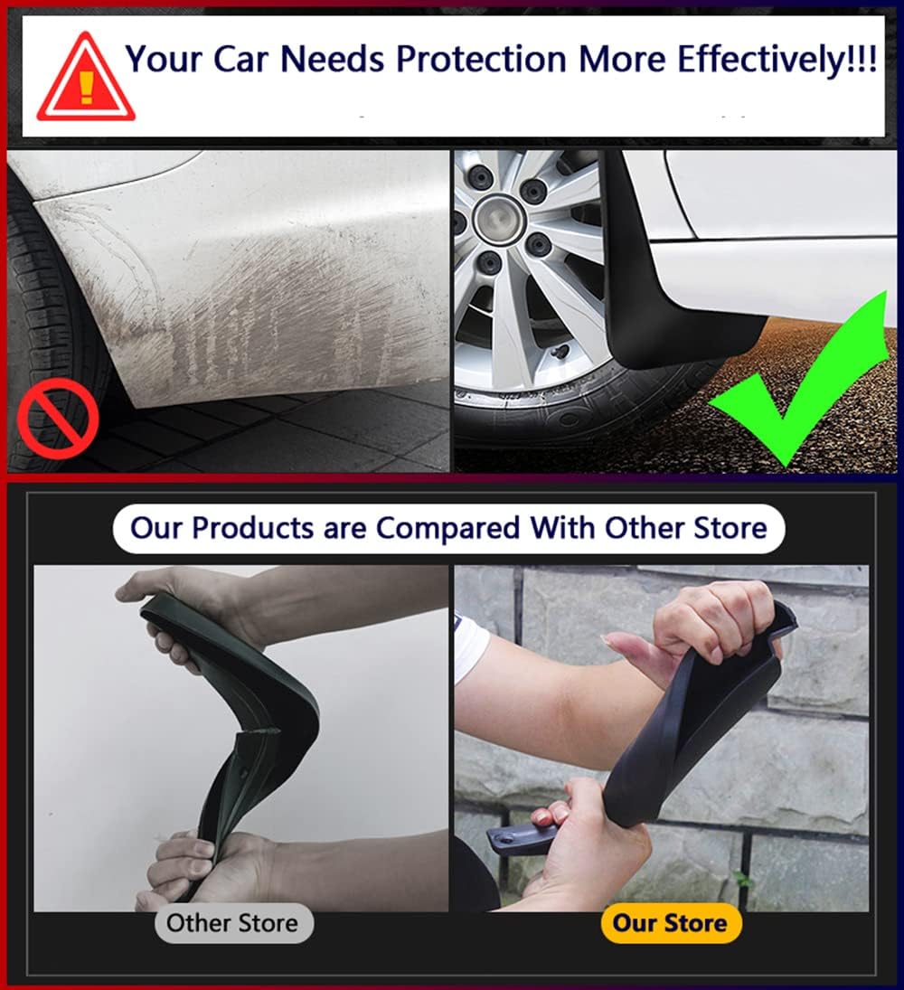 Car Mud Splash Guards Mud Flaps Fender Kit for Honda Accord Accessories 10th 2018 2019 2020 2021 2022 Mudguard Accessories Front and Rear 4-PC Set