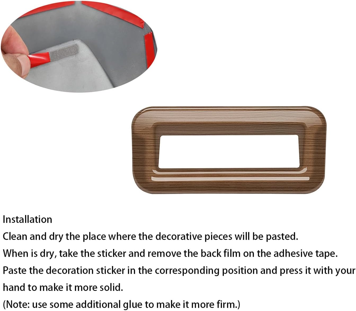 Peach Wood Grain Multi-Function Button Frame Cover fit for Toyota Grand Highlander 2024 2025 Interior Decoration Car Accessories