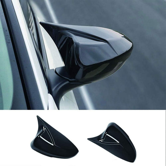 XITER Acabado galvanizado ABS estilo cuerno de vaca todo incluido cubierta de espejo retrovisor puerta lateral moldura generación para Honda Accord 10th 11th 2018 2019 2020 2021 2022 2023 2024 2025,