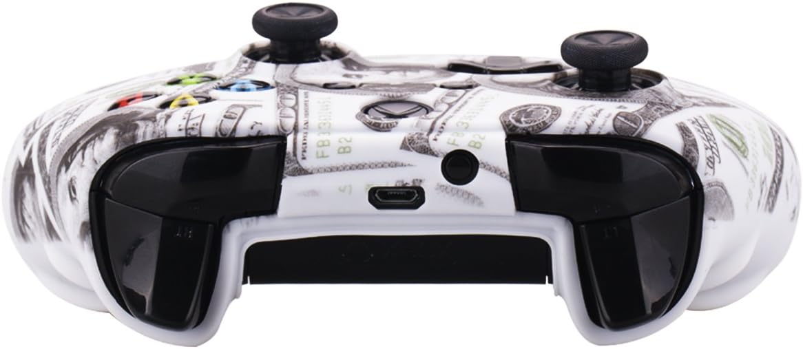 YoRHa Printing Rubber Silicone Cover Skin Case for Xbox One S/X Controller x 1(US Dollar) with PRO Thumb Grips x 8
