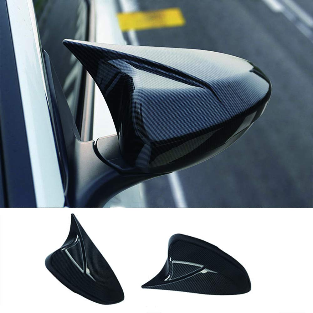 XITER Acabado galvanizado ABS estilo cuerno de vaca todo incluido cubierta de espejo retrovisor puerta lateral moldura generación para Honda Accord 10th 11th 2018 2019 2020 2021 2022 2023 2024 2025,