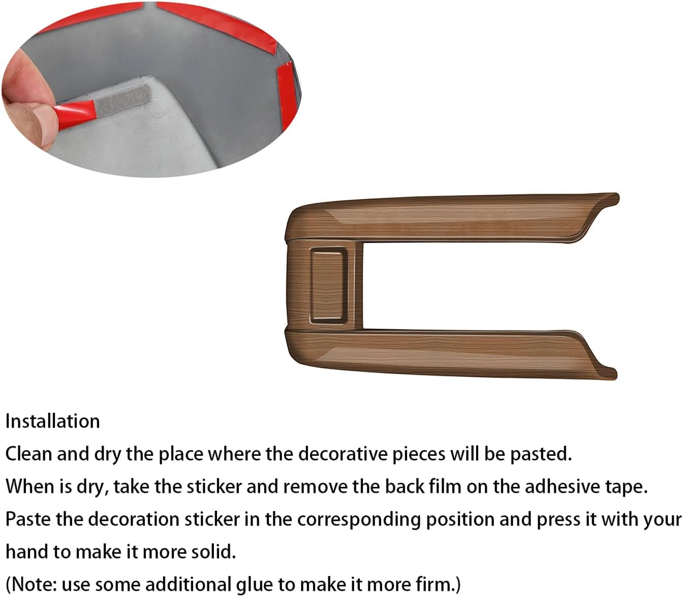 Ozukyn fit for Toyota Grand Highlander 2024 2025 Center Console Armrest Storage Box Cover Peach Wood Grain Car Accessories