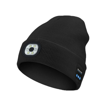Bluetooth Beanie with a Light,Bluetooth 5.2 HD Stereo