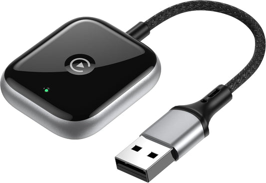 Adaptador inalámbrico CarPlay para Apple CarPlay, fácil de actualizar con cable CarPlay a inalámbrico, conectividad instantánea, Super Mini Car Play Dongle para iPhone Fit para autos con CarPlay