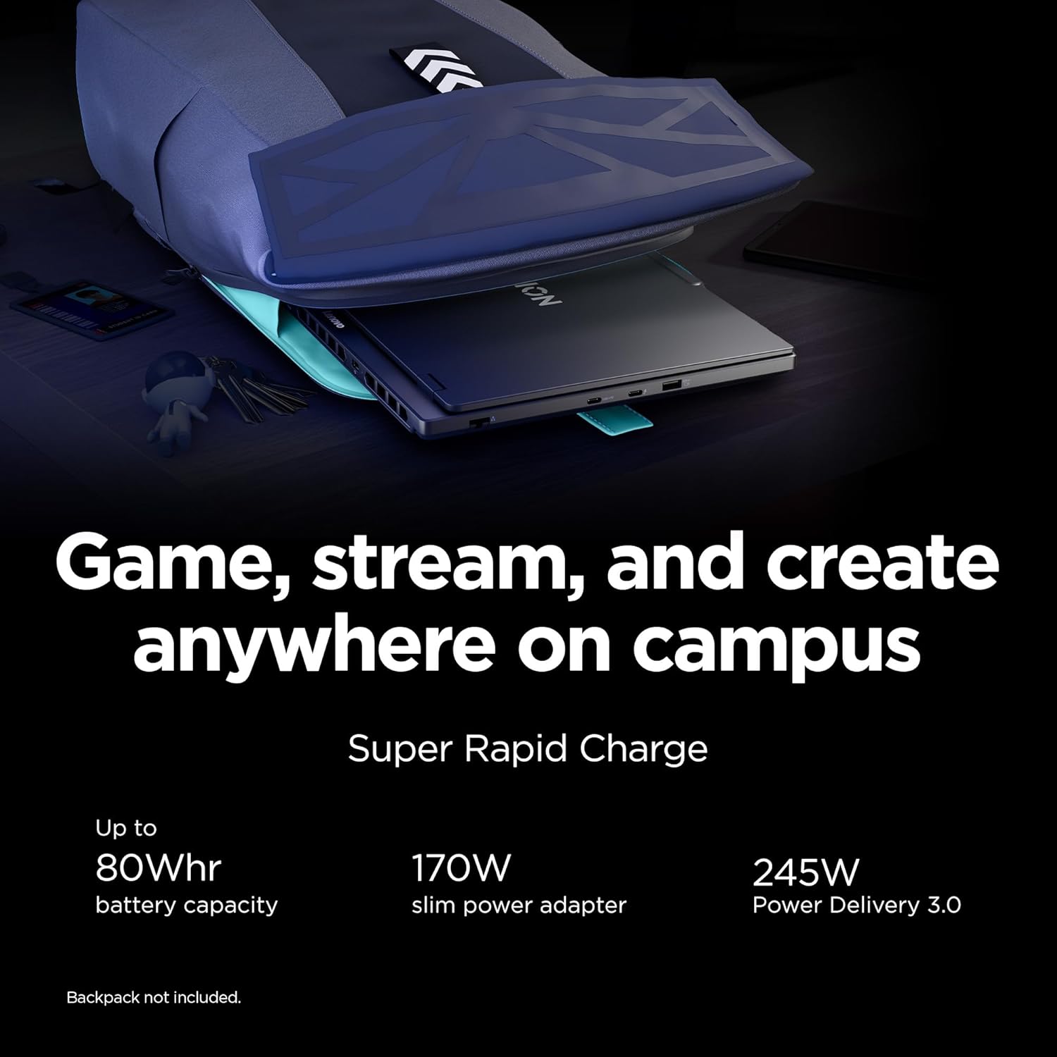 Lenovo Legion 5i - Portátil para juegos - Intel® Core™ i7-14700HX - Pantalla OLED WQXGA PureSight de 15" 2.5K WQXGA PureSight - Frecuencia de actualización de 165Hz - NVIDIA® GeForce RTX™ 5070