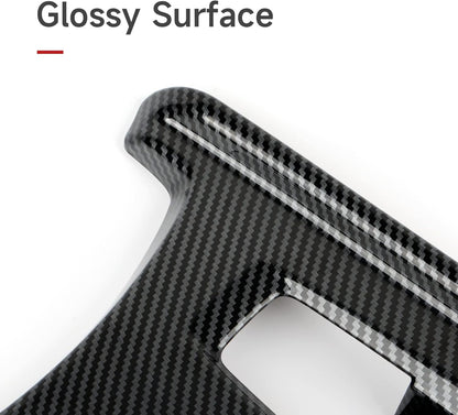 Calcomanías para panel de palanca de cambios versión a gas para Honda Accord 2018 2019 2020 2021 2022 Accesorios de 10ª generación ABS Calcomanías interiores de fibra de carbono